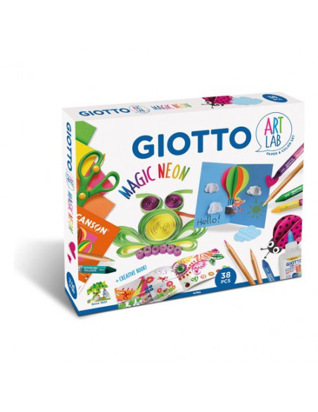 Kit colori Fila F582200 GIOTTO Magic Neon Art Lab