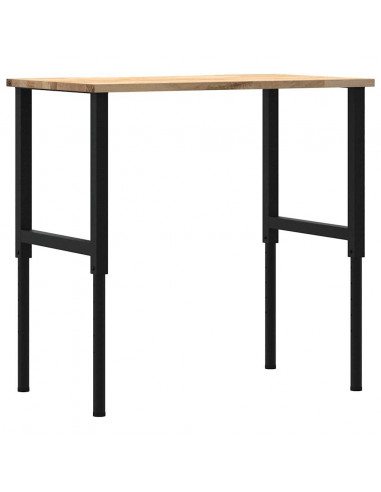 Banco da Lavoro 100x60x(71,5-98) cm Legno Massello Rovere