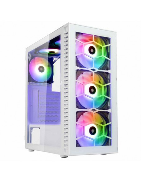 Kolink Observatory HF Vetro White ARGB Case Midi Tower Vetro Temperato No-Power minITX/mATX/ATX