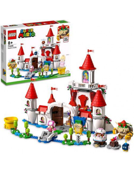 LEGO SUPER MARIO PACK ESPANSIONE CASTELLO DI PEACH CON BOWSER LUDWIG GOOMBA E 5 MINIFIGURE