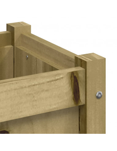 Fioriere da Giardino 2 pz in Legno di Pino Impregnato