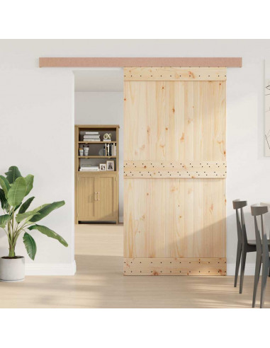 Kit Ferramenta per Porte Scorrevoli 200 cm in Lega di Alluminio