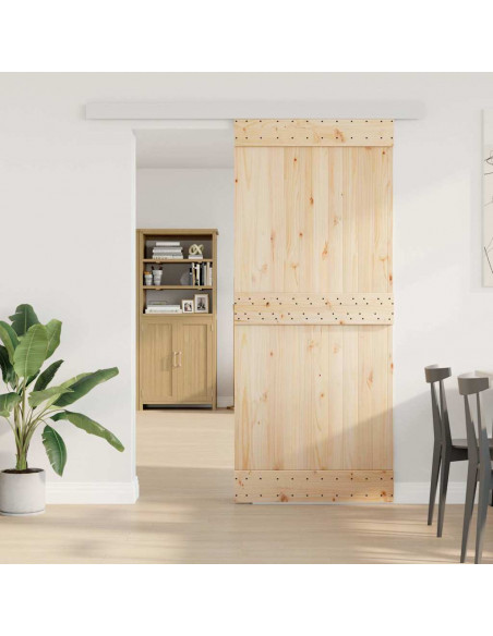 Kit Ferramenta per Porte Scorrevoli 183 cm in Lega di Alluminio