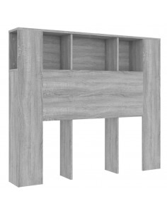 Testiera con Scomparti Grigio Sonoma 120x18,5x102,5 cm 2