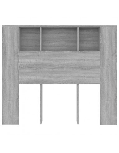 Testiera con Scomparti Grigio Sonoma 120x18,5x102,5 cm