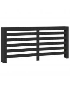 Copertura Termosifone Nera 175x20x82 cm in Legno Multistrato 2