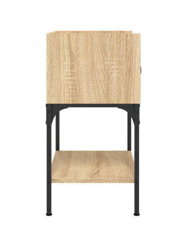 Comodino Rovere Sonoma 40,5x31x60 cm in Legno Multistrato