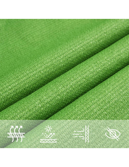 Vela Parasole 160 g/m² Verde Chiaro 3x6 m in HDPE