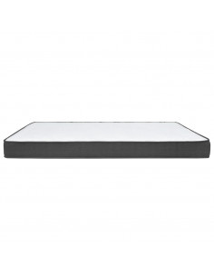 Letto a Molle Grigio Scuro in Tessuto 100x200 cm