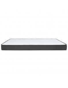 Letto a Molle Grigio Scuro in Tessuto 100x200 cm