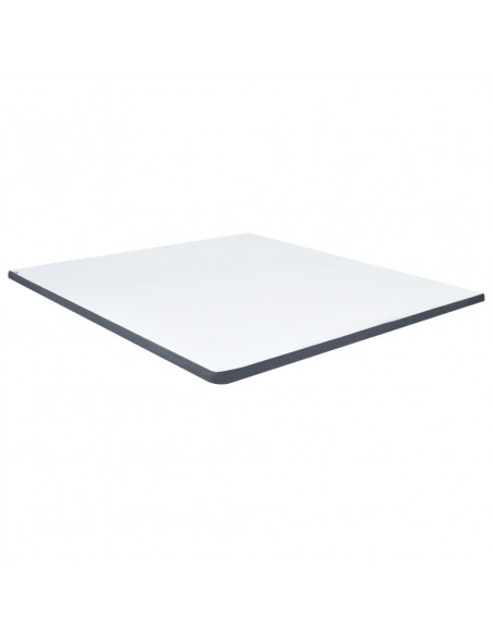 Letto a Molle Grigio Scuro in Tessuto 200x200 cm