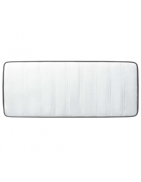 Letto a Molle Grigio Scuro in Tessuto 90x200 cm