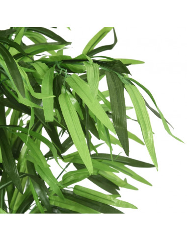 Albero Bambù Artificiale 864 Foglie 180 cm Verde