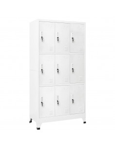 Armadietto a Chiave con 6 Scomparti in Acciaio 90x45x180 cm 2