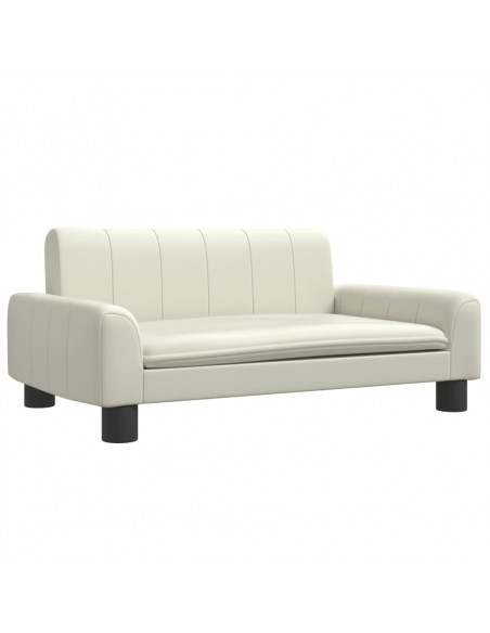 Lettino per Cani Crema 70x45x30 cm in Similpelle