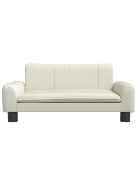 Lettino per Cani Crema 70x45x30 cm in Similpelle