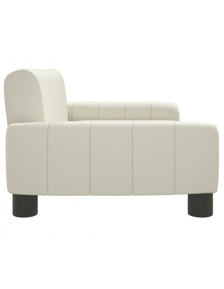 Lettino per Cani Crema 70x45x30 cm in Similpelle