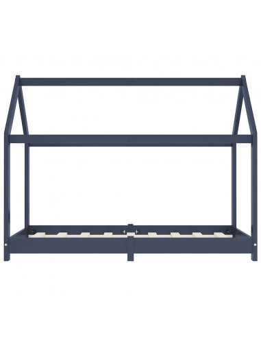 Giroletto per Bambini Grigio in Massello di Pino 70x140 cm