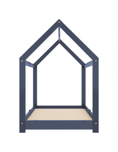 Giroletto per Bambini Grigio in Massello di Pino 70x140 cm