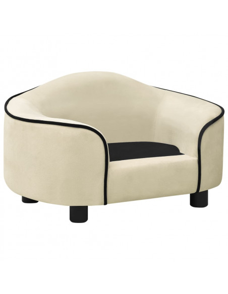 Divano per Cani Crema 67x47x36 cm in Peluche