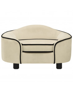 Divano per Cani Crema 67x47x36 cm in Peluche 2