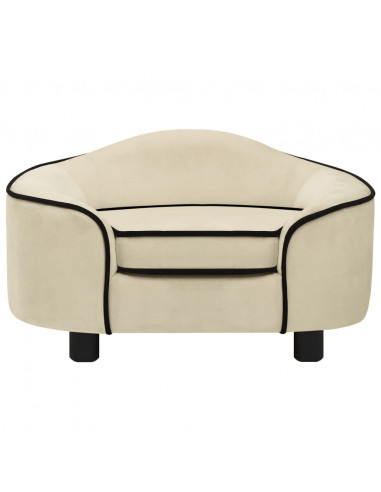 Divano per Cani Crema 67x47x36 cm in Peluche