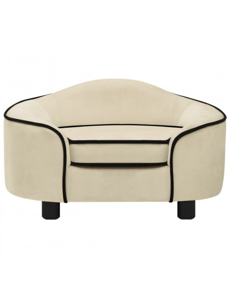 Divano per Cani Crema 67x47x36 cm in Peluche