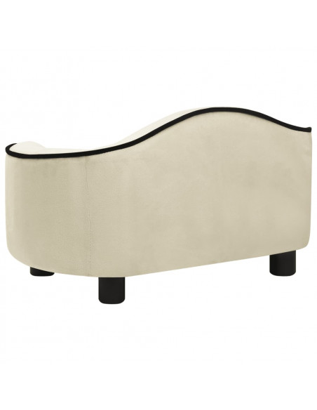 Divano per Cani Crema 67x47x36 cm in Peluche