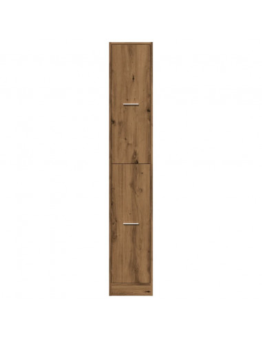 Armadietto da Farmacia Rovere 30x41x174,5 cm in Truciolato