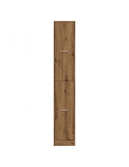 Armadietto da Farmacia Rovere 30x41x174,5 cm in Truciolato