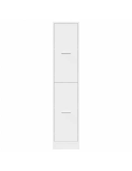 Armadietto da Farmacia Bianco 30x41x144,5 cm in Truciolato