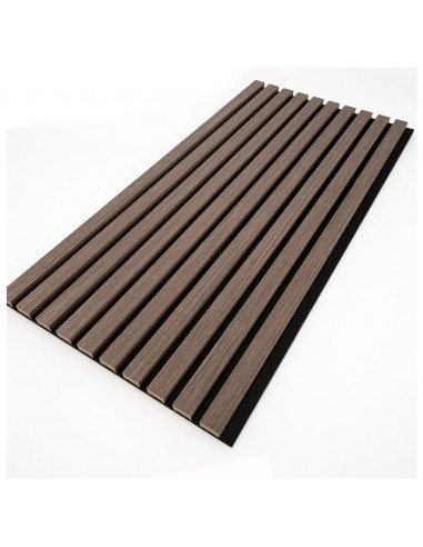 WallArt Pannelli Acustici da Parete Aku Rovere Scuro 4 pz