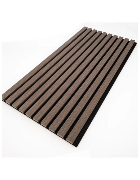WallArt Pannelli Acustici da Parete Aku Rovere Scuro 4 pz