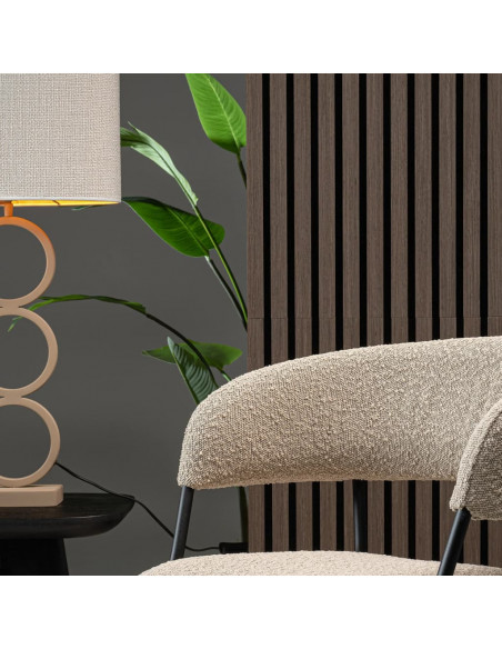 WallArt Pannelli Acustici da Parete Aku Rovere Scuro 4 pz