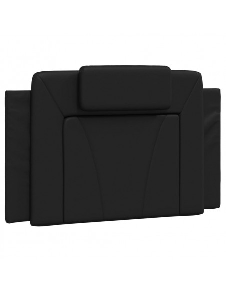 Giroletto con Testiera Nero 90x190 cm in Similpelle