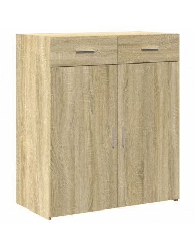 Credenza Rovere Sonoma 80x42,5x93 cm in Legno Multistrato