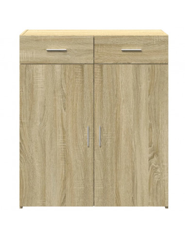Credenza Rovere Sonoma 80x42,5x93 cm in Legno Multistrato