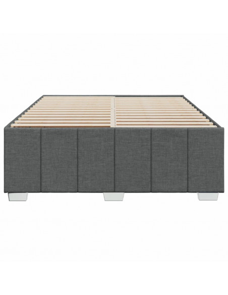 Giroletto senza Materasso Grigio Scuro 160x200 cm Tessuto