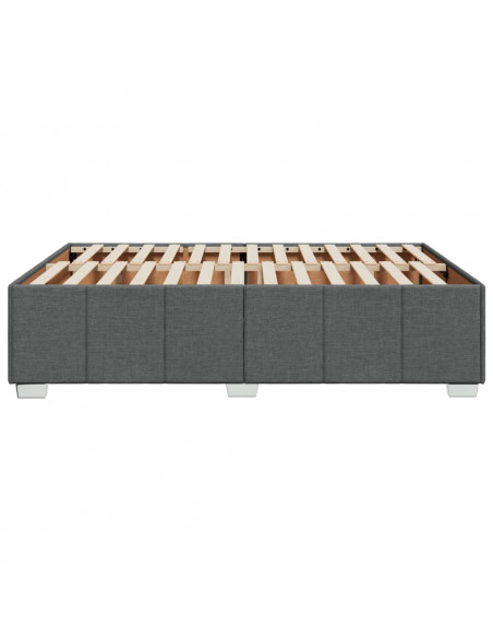 Giroletto senza Materasso Grigio Scuro 160x200 cm Tessuto