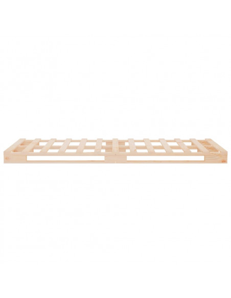 Letto a Pallet 90x200 cm in Legno Massello di Pino