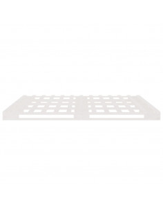 Letto a Pallet Bianco 160x200 cm in Legno Massello di Pino