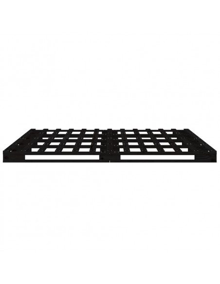 Letto a Pallet Nero 120x190 cm Small Double Legno di Pino