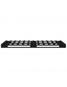 Letto a Pallet Nero 75x190 cm Small Single Legno di Pino
