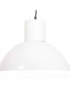 Lampada a Sospensione 25 W Bianca Rotonda 48 cm E27 2