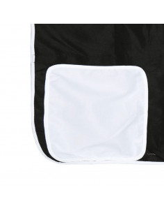 Letto a Soppalco con Tunnel Bambini Bianco e Nero 80x200cm Pino