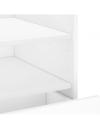 Comodino Bianco 45x50x50 cm in Truciolato