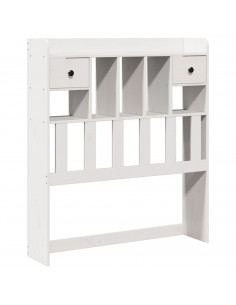 Letto con Libreria senza Materasso 75x190 cm in Legno Pino