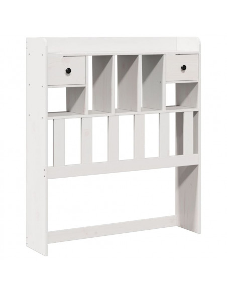 Letto con Libreria senza Materasso 75x190 cm in Legno Pino