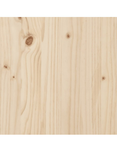 Letto con Materasso 180x200 cm in Legno Massello di Pino