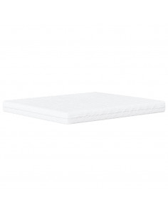 Letto con Materasso Bianco 180x200 cm in Similpelle